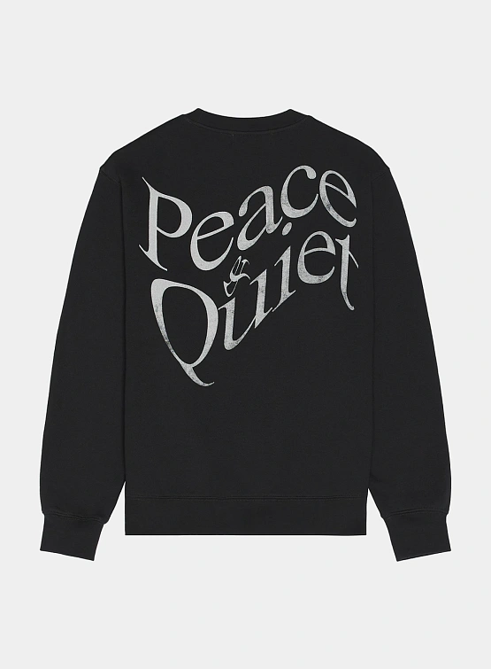 Свитшот MUSEUM OF PEACE & QUIET WARPED CREWNECK Black