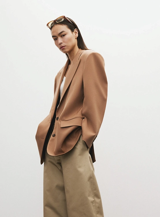 Женский пиджак Recto Structure Wool Tailored Rose Beige