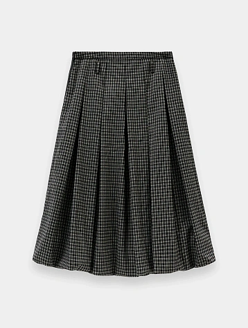 Женская юбка EPINGLER Bunnle Pleats Check Black