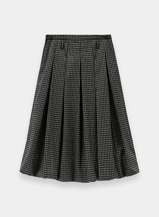 Женская юбка EPINGLER Bunnle Pleats Check Black