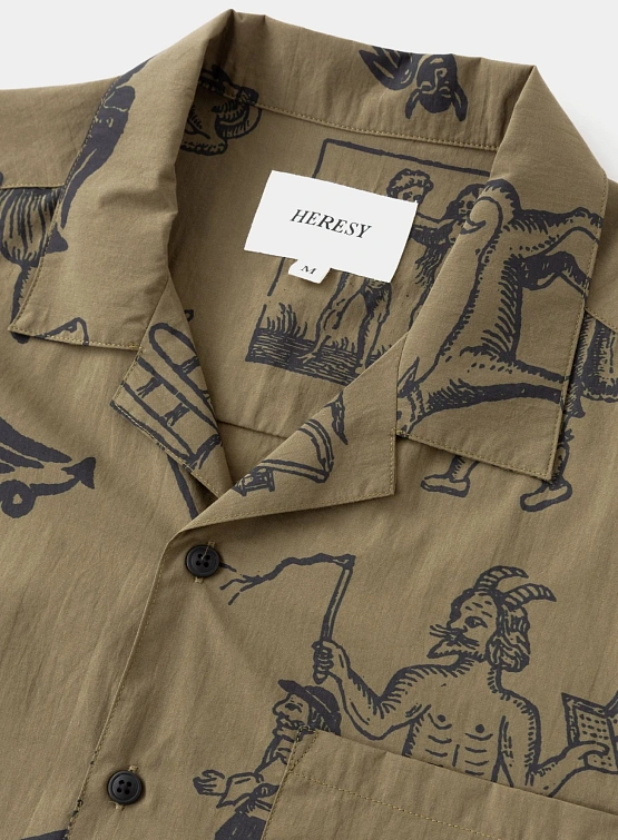 Рубашка Heresy Woodcut Green
