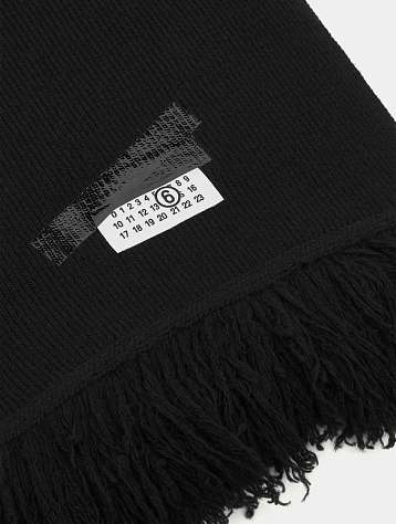 Шарф MM6 Maison Margiela Numeric Patch Black