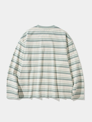 Лонгслив Uniform Bridge Vintage Stripe L/S Tee Mint