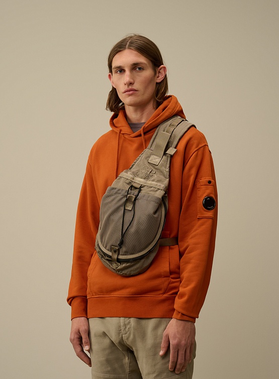 Сумка C.P. Company Nylon B Crossbody Mesh Walnut