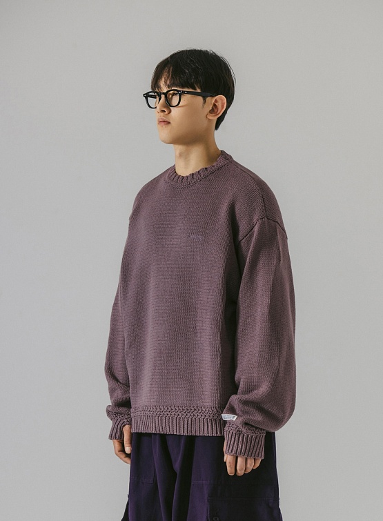 Свитер ANGLAN Round Heavy Sweater Indi Pink