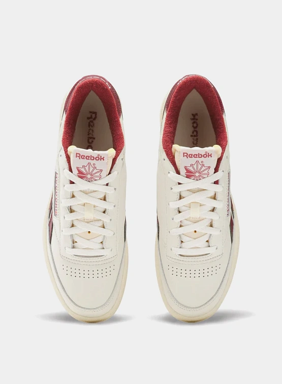 Кеды Reebok Club C Revenge Vintage Chalk Burgundy