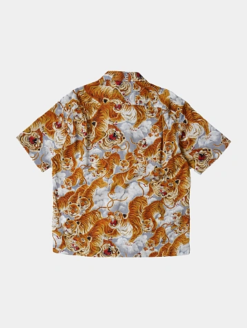 Рубашка FrizmWORKS Tiger Hawaiian Half Shirt Gray