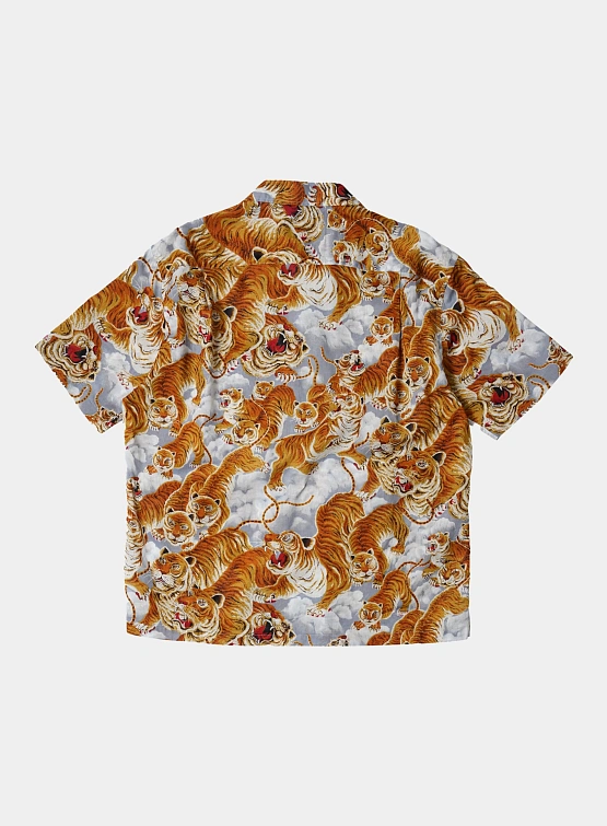 Рубашка FrizmWORKS Tiger Hawaiian Half Shirt Gray