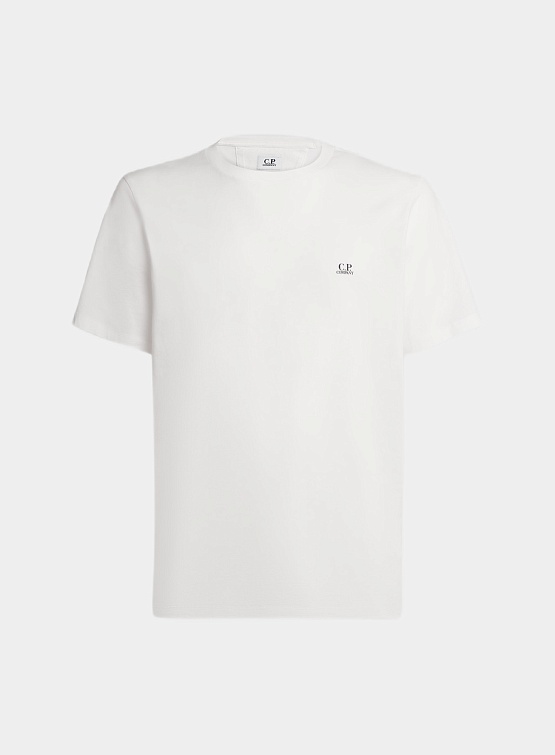 Футболка C.P. Company 30/1 Jersey Small Logo White