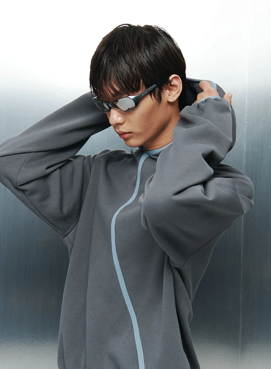 Худи SAN SAN GEAR Taped Hoodie Ash Charcoal