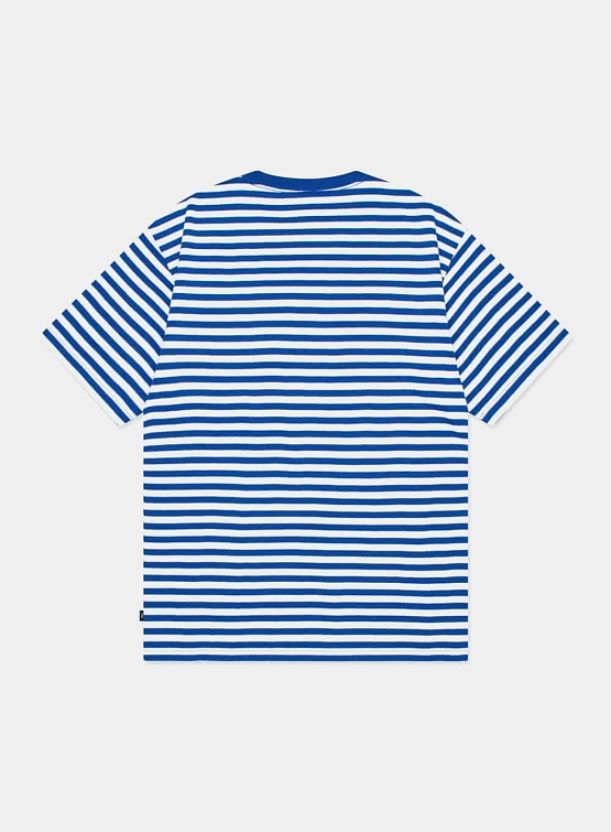 Футболка LMC Emb Bear Stripe Tee Blue