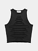 Женский топ XSAI Ripped Top Dusty Black