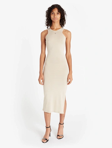 Платье Coperni Tank Top Dress Beige