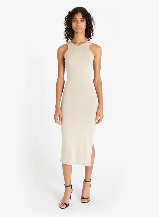 Платье Coperni Tank Top Dress Beige