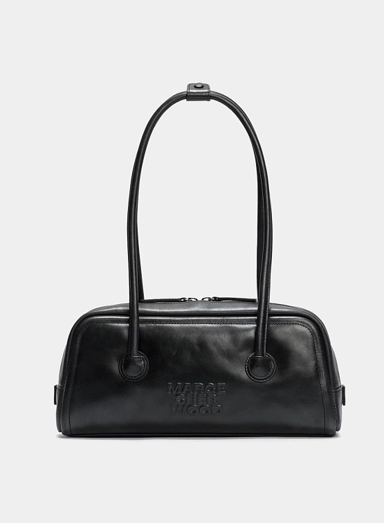 Женская сумка MARGESHERWOOD Soft Baguette Black Pull-Up