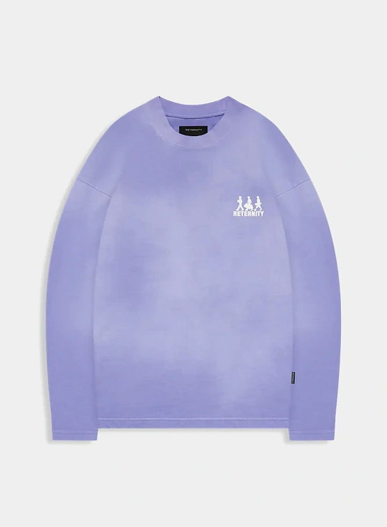Лонгслив RETERNITY Creative Dept Logo Washed Purple