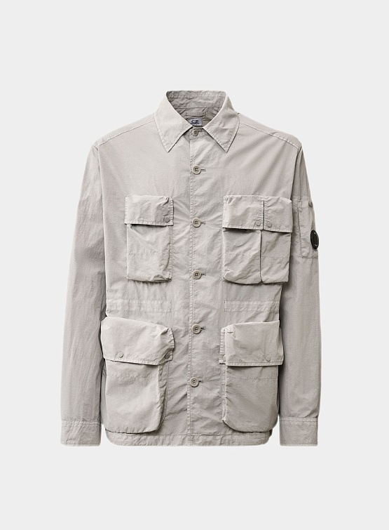 Рубашка C.P. Company Nylon Utility Overshirt Drizzle Grey