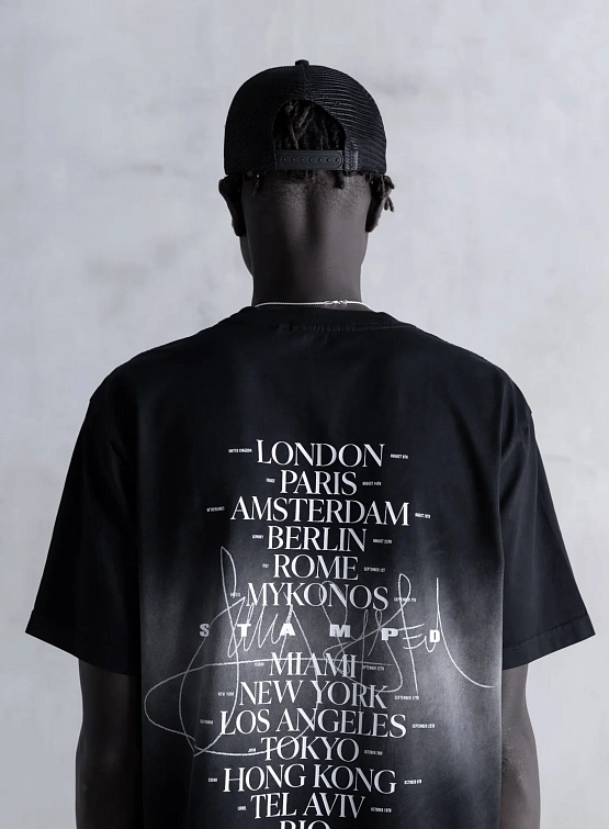 Футболка Stampd Sound System World Tour Relaxed Tee Black