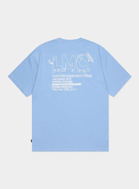 Футболка LMC Doodle Tee Ash Blue