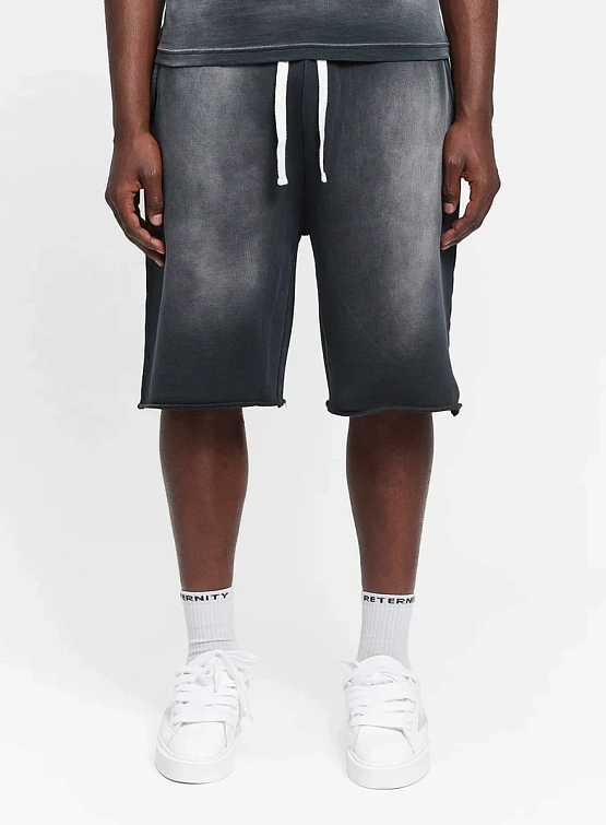 Шорты RETERNITY Unfinished Cotton Washed Black