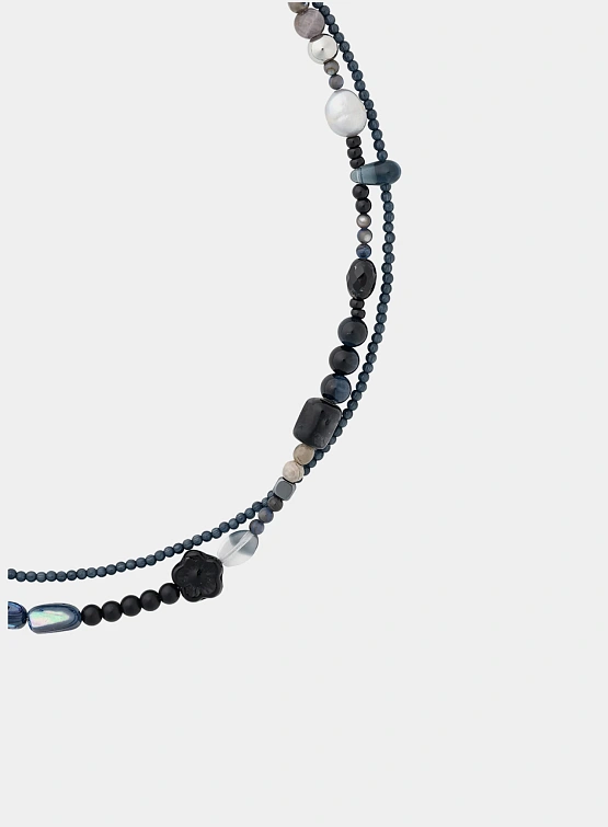 Ожерелье AJOBYAJO Black Light Beads Layered