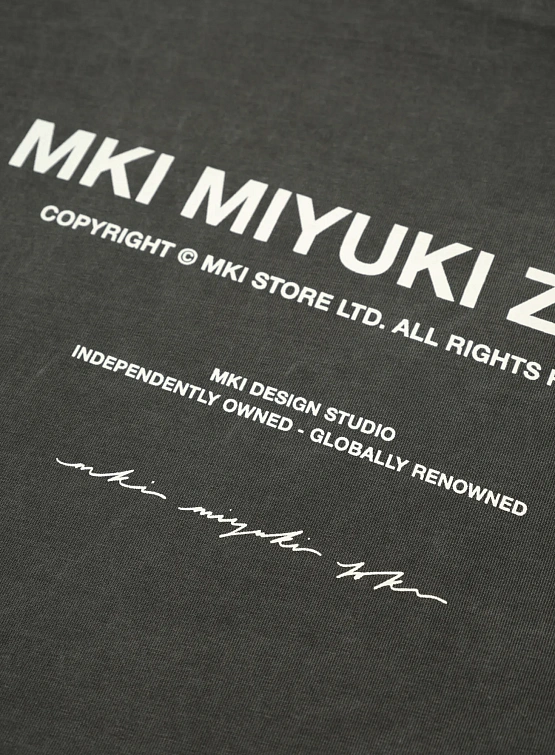 Лонгслив MKI MIYUKI ZOKU Design Studio L/S Pigment Black