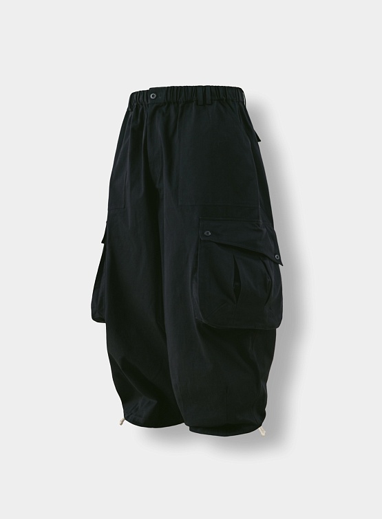 Брюки ANGLAN Curve Big Cargo Balloon Pants Black