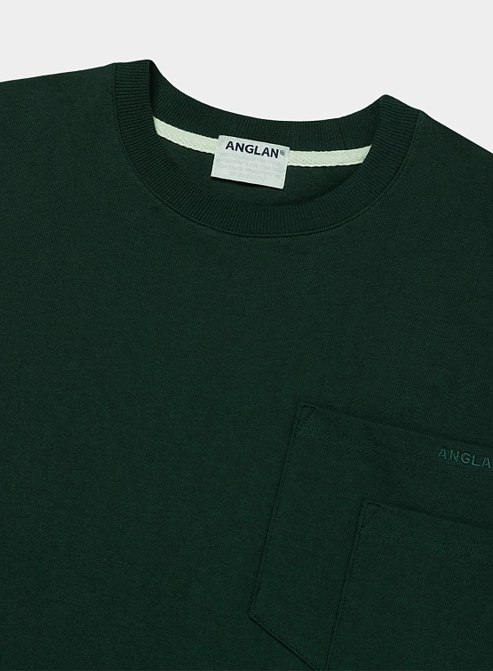 Футболка ANGLAN Double Pocket Half Tee Green