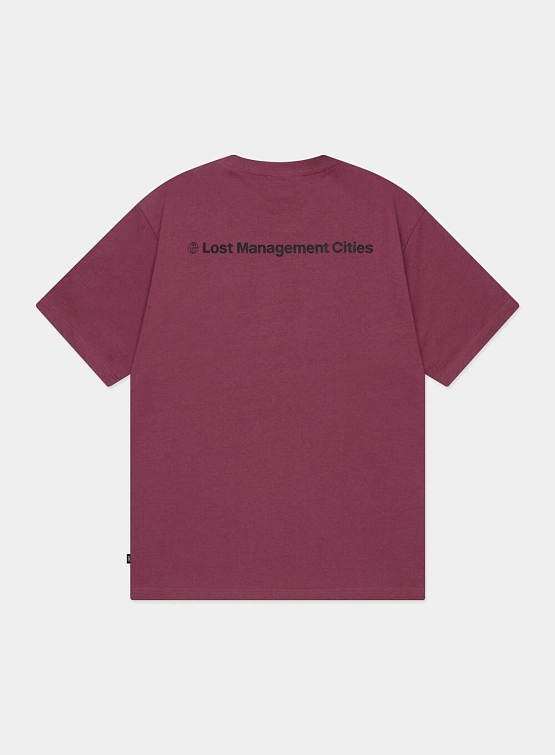 Футболка LMC OG Globe Tee Dark Pink