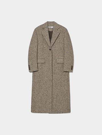 Женское пальто OPEN YY Tweed Power Single Coat Beige