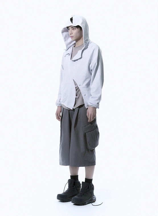 Худи SAN SAN GEAR Button Hoodie White Melange