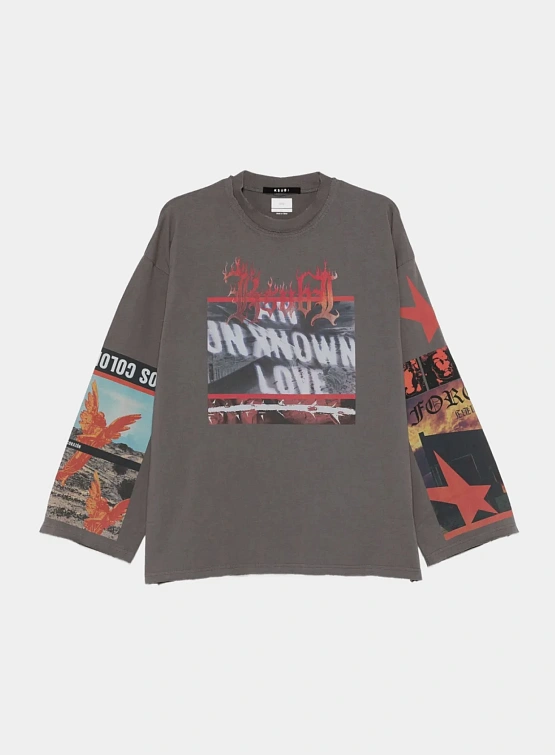 Женский лонгслив Ksubi Altar Boyfriend Charcoal