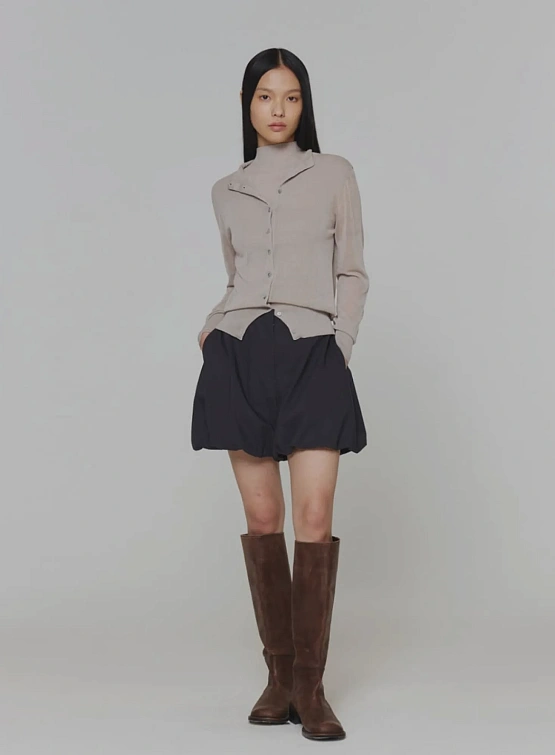 Женский кардиган AMOMENTO Wholegarment Sheer Grey