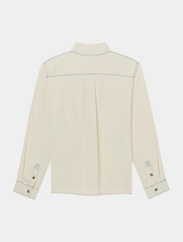 Рубашка ALCHEMIST Edoardo Cream Indigo Wash