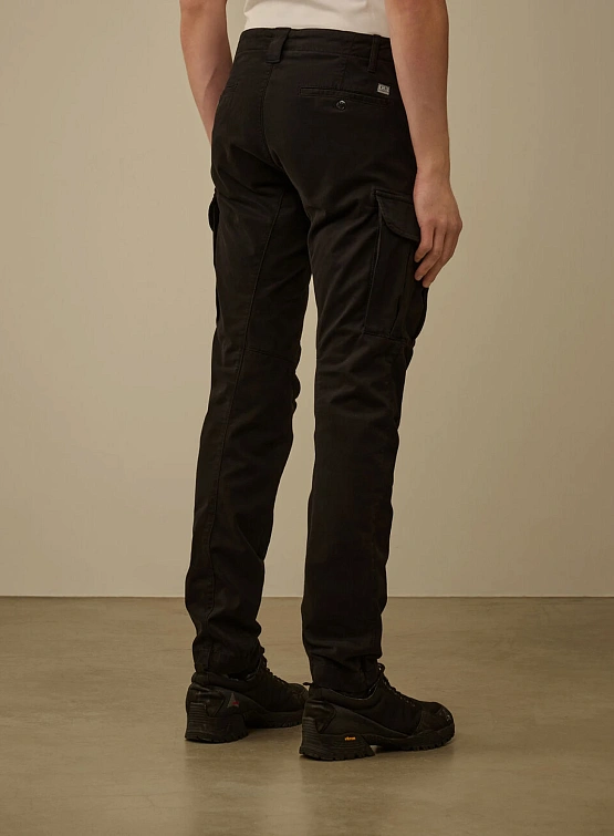 Брюки C.P. Company Stretch Sateen Cargo Lens Black