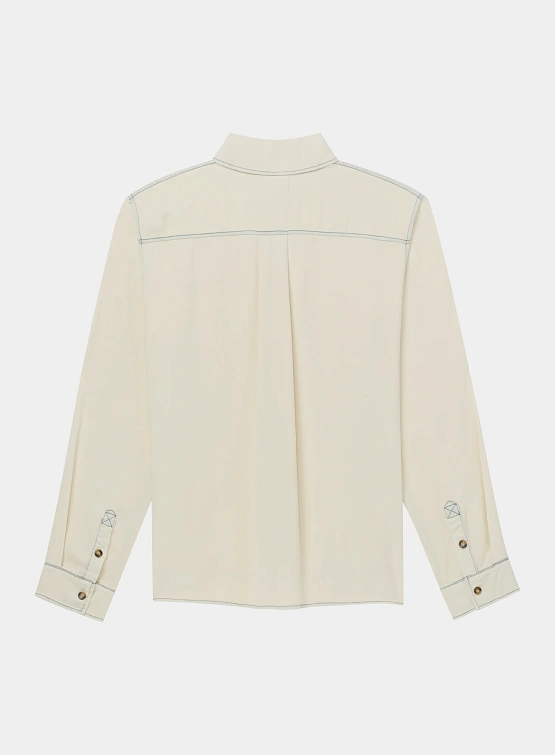 Рубашка ALCHEMIST Edoardo Cream Indigo Wash