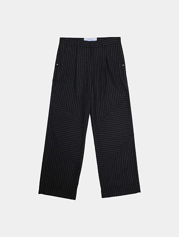 Брюки Jungles Jungles Pinstripe Slant Black