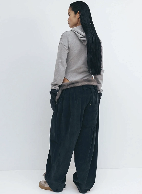 Женское худи-боди OPEN YY Hoodysuit Grey