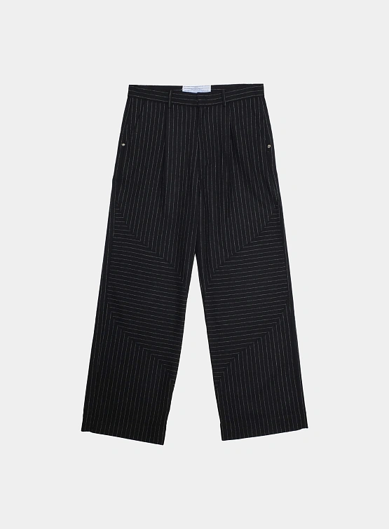 Брюки Jungles Jungles Pinstripe Slant Black