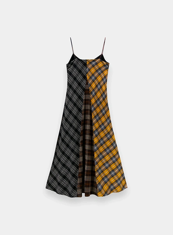 Женское платье Song for the Mute Bias Slip Tartan Multi