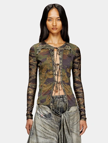 Женский кардиган Diesel S T-Afry Green