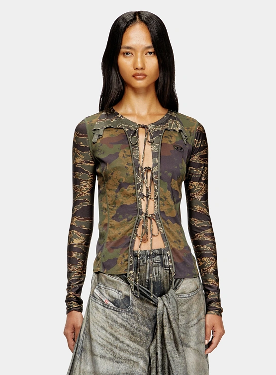 Женский кардиган Diesel S T-Afry Green