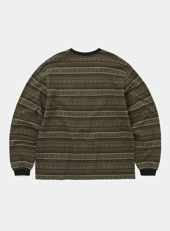 Лонгслив thisisneverthat Pattern Striped L/S Khaki