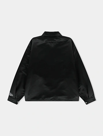 Куртка YESEYESEE Logo Applique Satin Coach Black