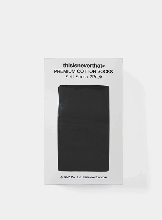 Носки thisisneverthat Soft Socks 2Pack Black
