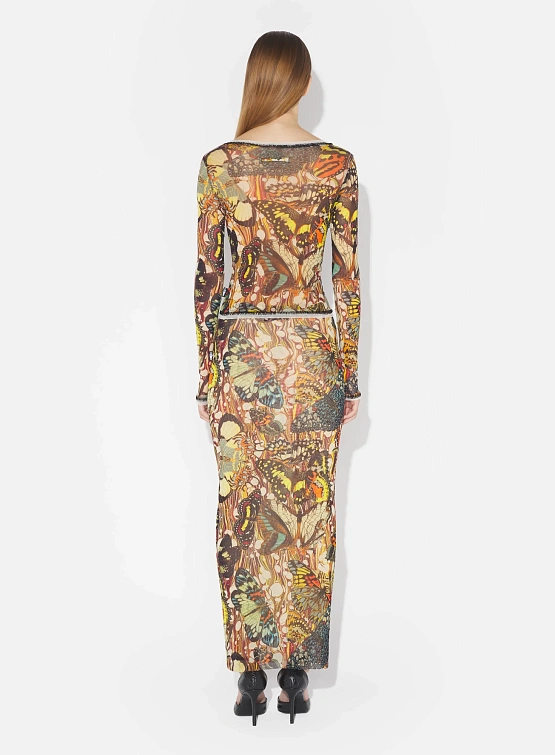 Женский топ Jean Paul Gaultier Re-Edition: "Papillon" Yellow/Multi