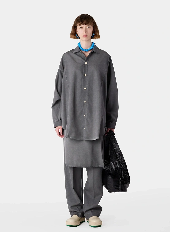 Рубашка Sunnei Mega Over Shirts With Cuts Grey