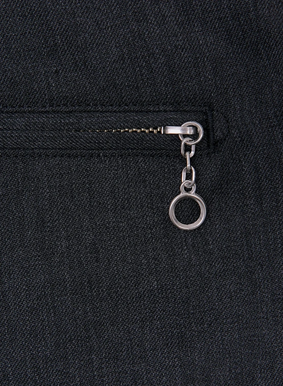 Брюки UNDERCOVER Pleated Wool Trousers Charcoal