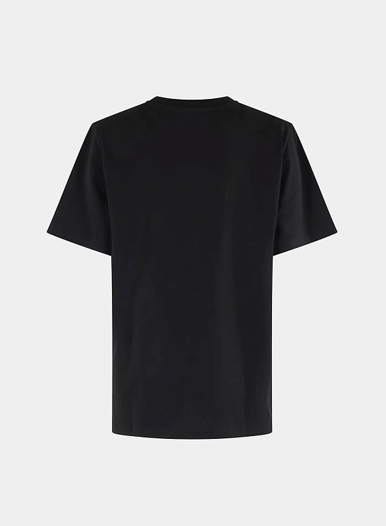 Женская футболка Coperni Boxy Tee Black/White