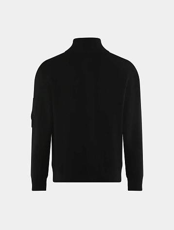 Кардиган C.P. Company Re-Wool Full Zip Lens Black